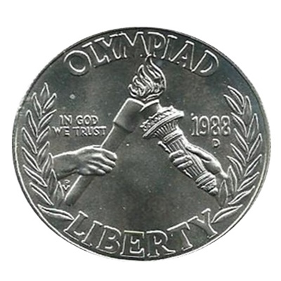 1988 Olympic Silver $1 (Capsule)